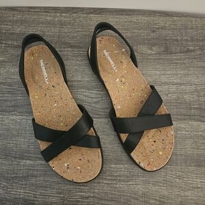Merrell Women's Black Strappy Sandals~Size 9